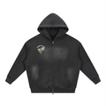 Sunfade Two-way Zipper Boxy Fleece Hoodie