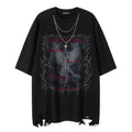 Thorn wing printed short sleeved shirt