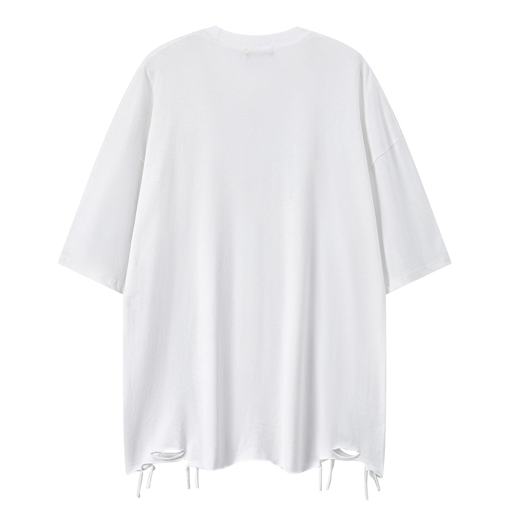 Thorn wing printed short sleeved shirt