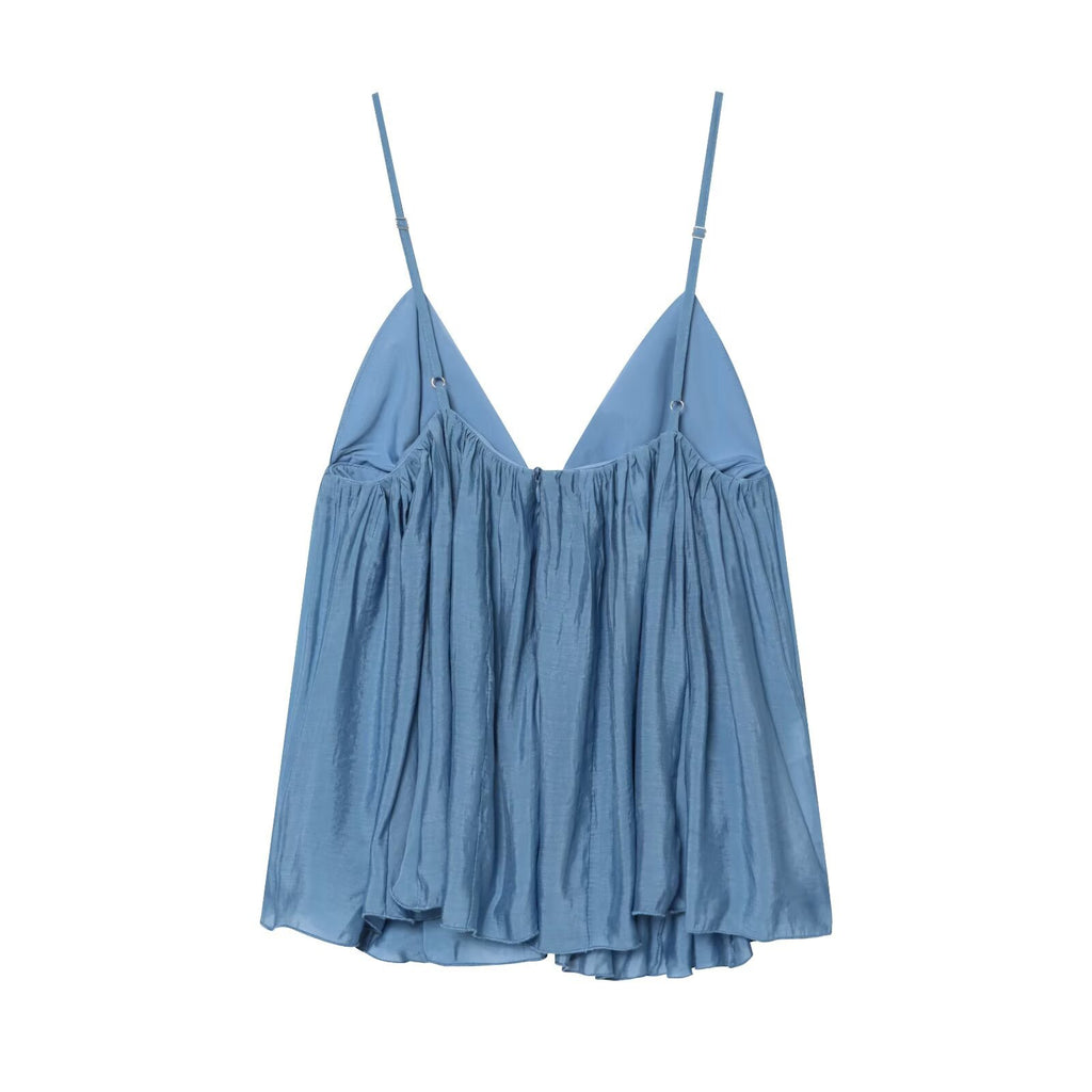 Hot girl sexy V-neck hanging suspender top