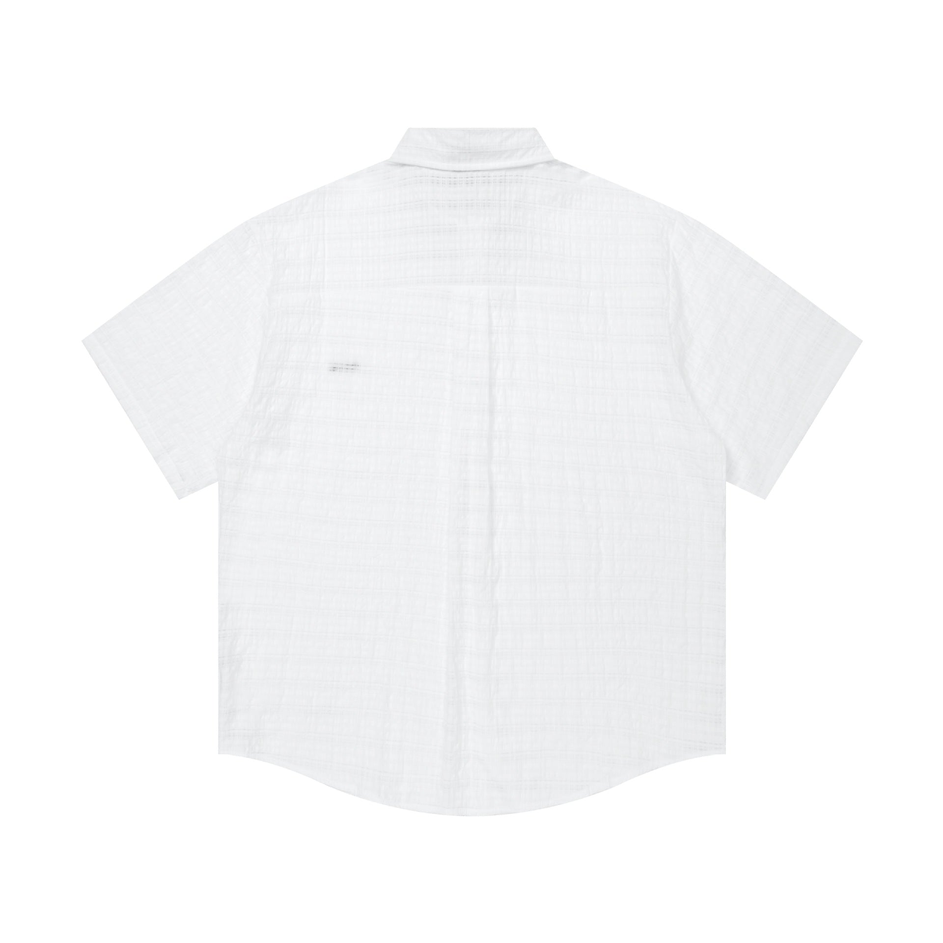 Pocket letter embroidered logo short sleeved shirt