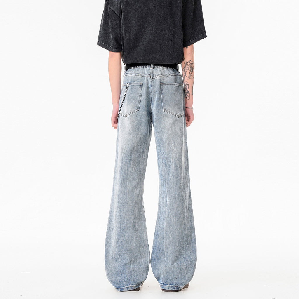 Street Style Lightweight Catwhisker Flared Jeans