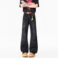 Street Style Lightweight Catwhisker Flared Jeans